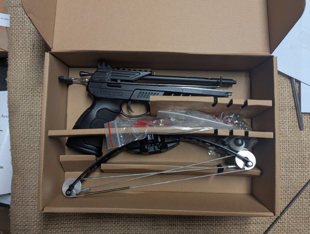 Mantis multifunctional crossbow shipped to Canada