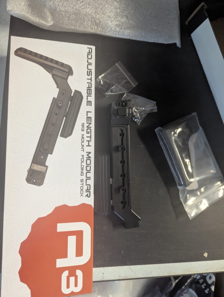 A3 Adjustable modular stock for airgun sent to Kuwait