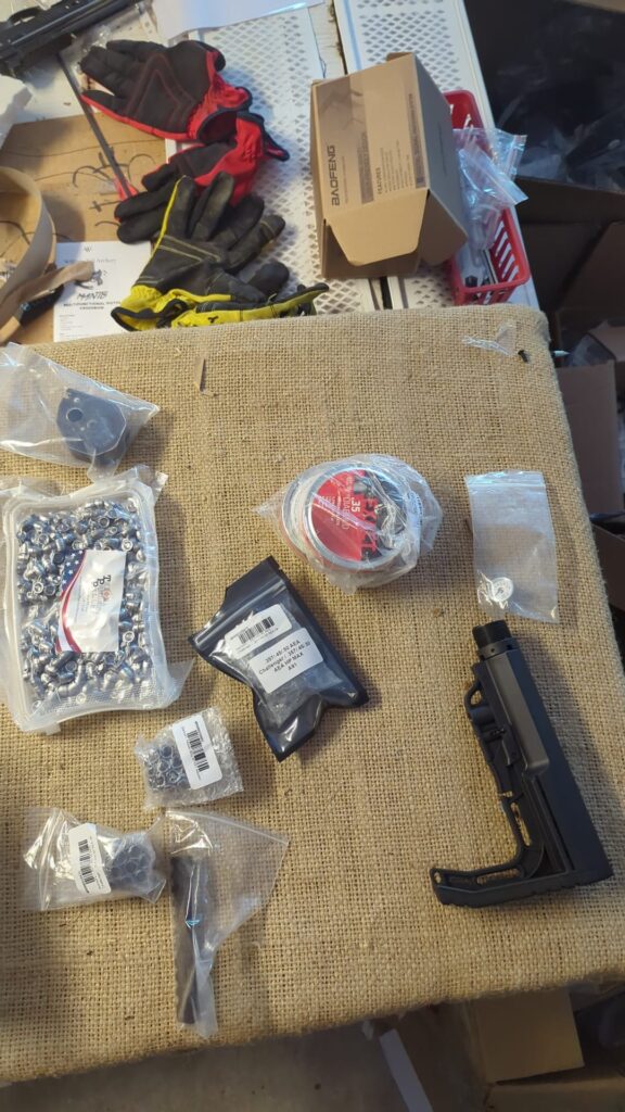 Ammo and assorted parts for air rifle shipped to Israel